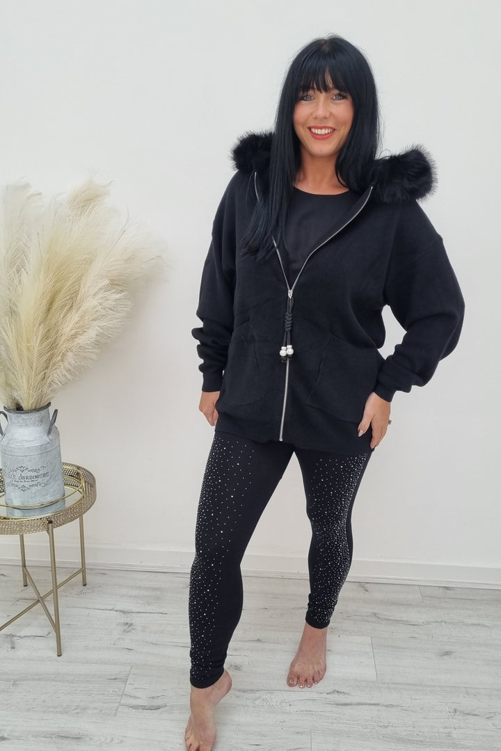 Sparkle Leggings - Black