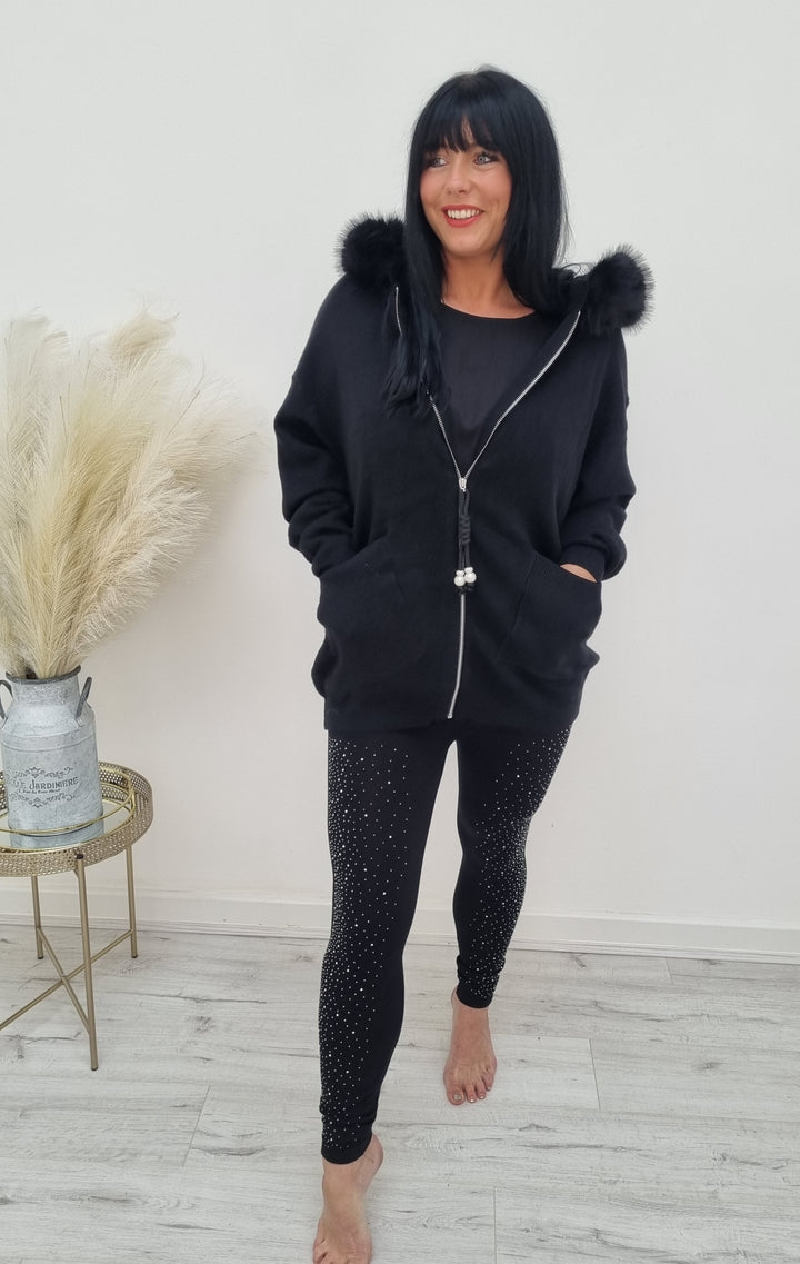 Sparkle Leggings - Black