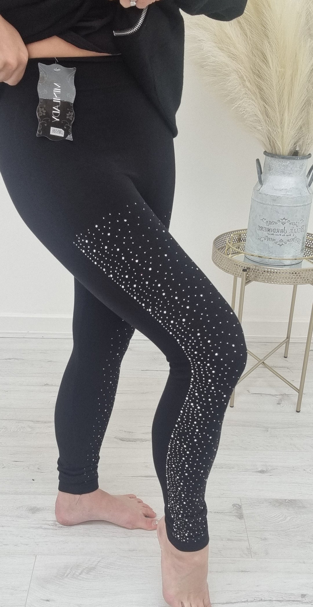 Sparkle Leggings - Black