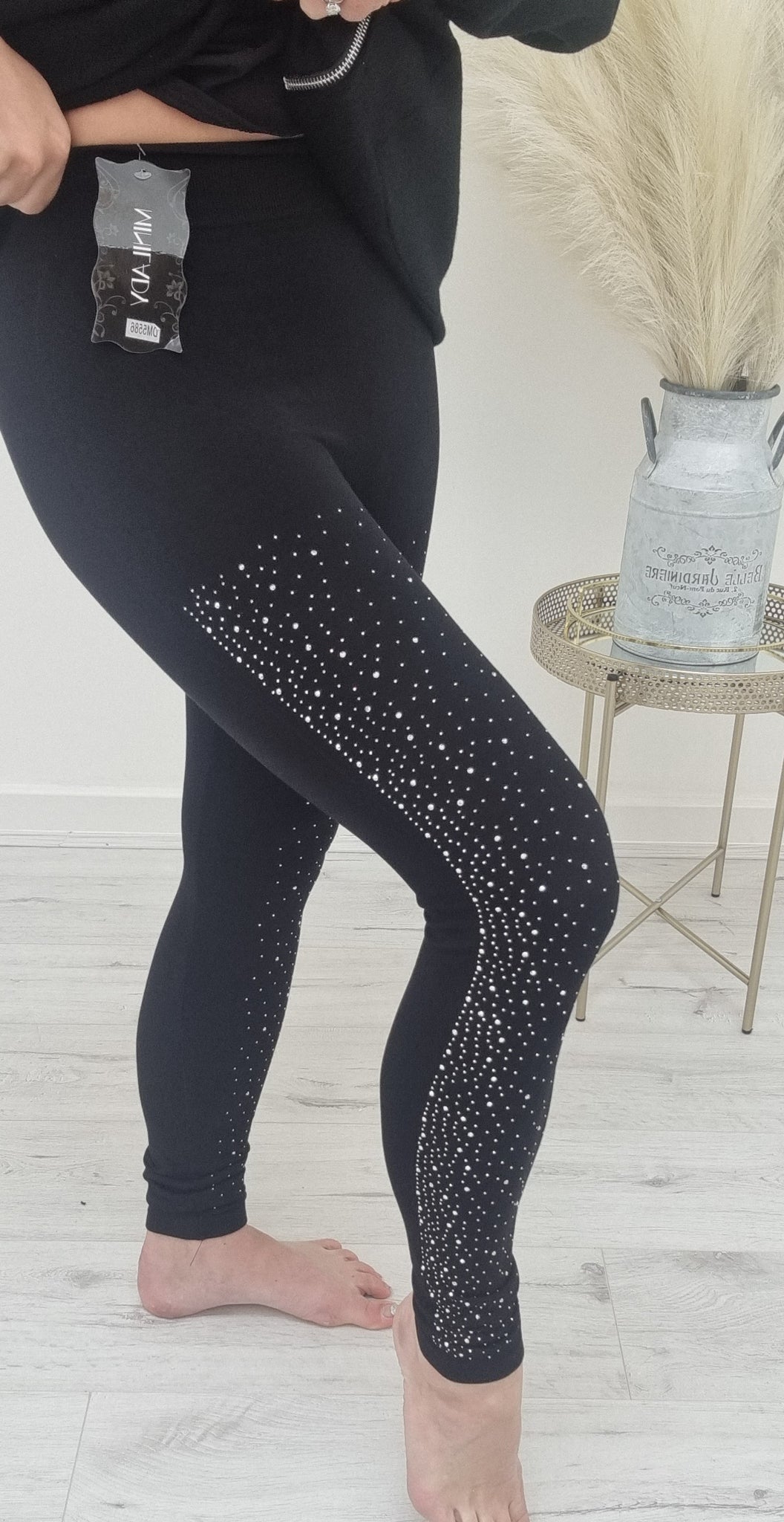 Sparkle Leggings - Black (up to Size 14)