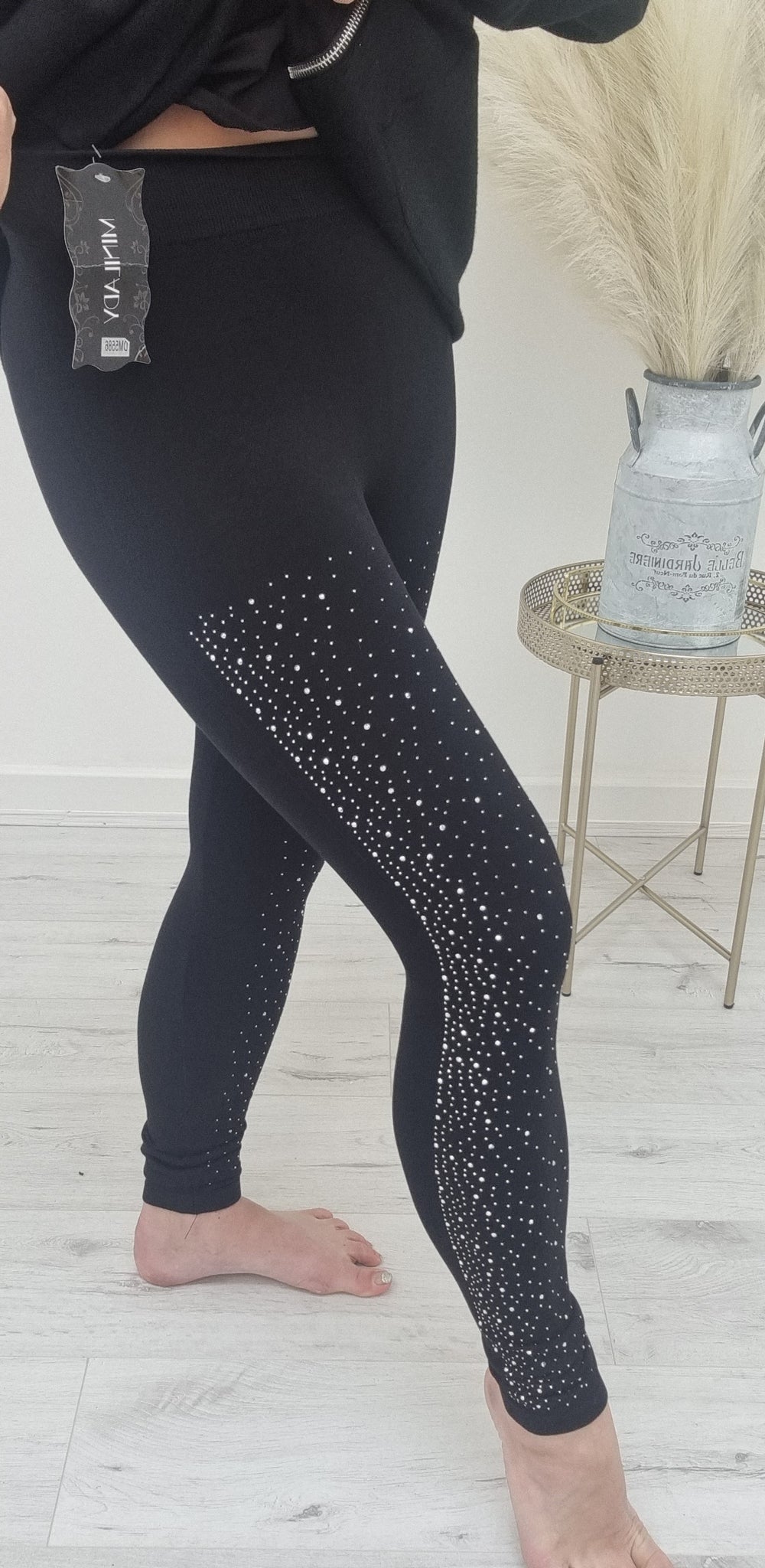 Sparkle Leggings - Black – Queen Of Fashion
