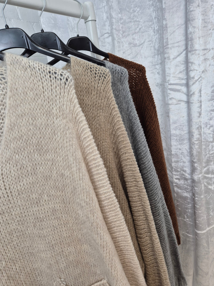 Hampton Slouchy Jumper with Pocket - (choose your Colour)