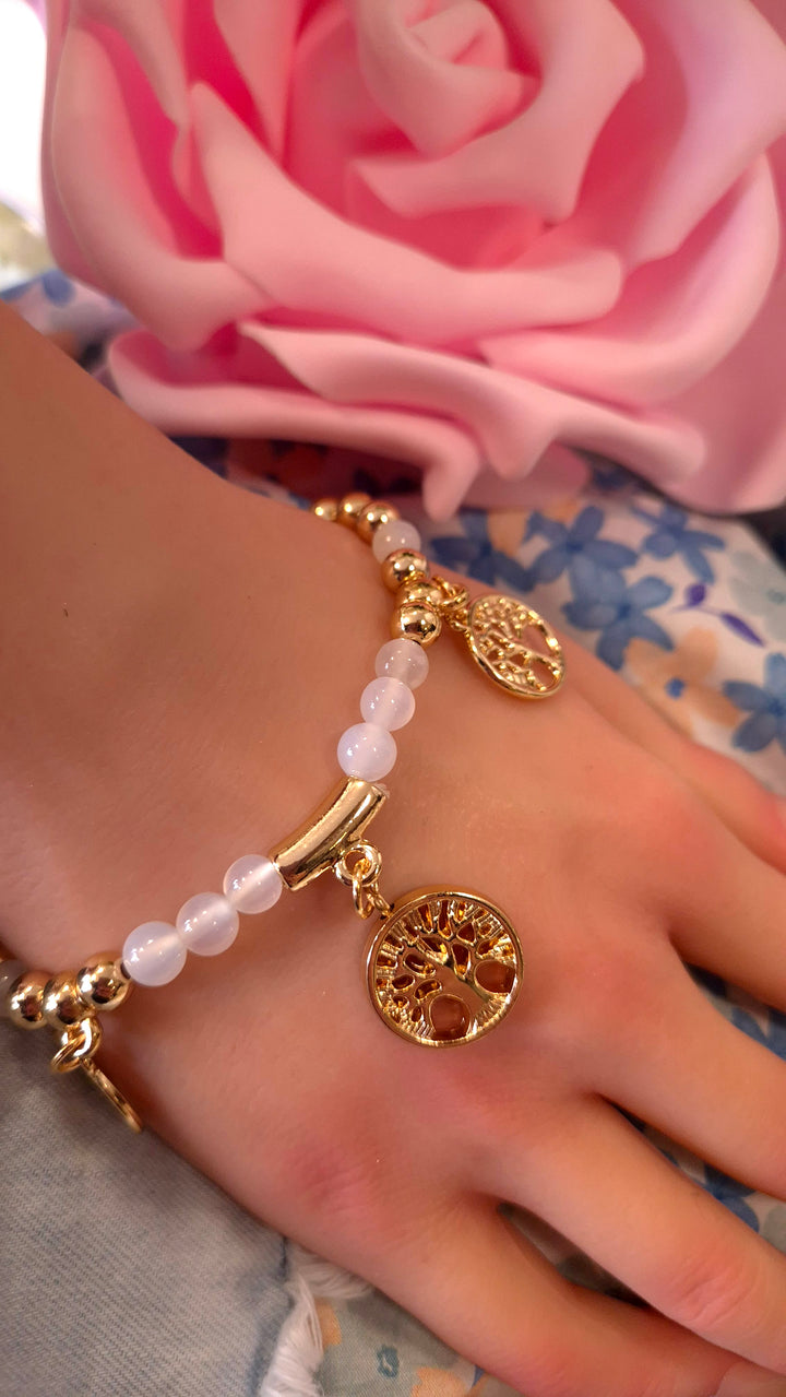 Stacking Bracelets - Tree of Life Charms (Gold Tone)