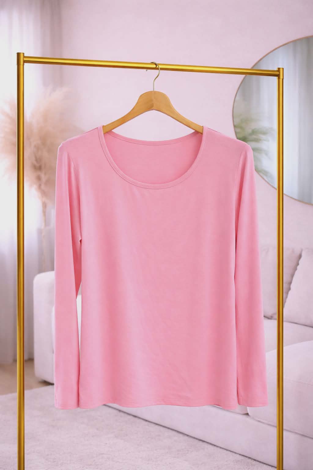 Super Soft Long Sleeve Top -  (choose your Colour) - (One Size - fits from Size 10 to Size 16)