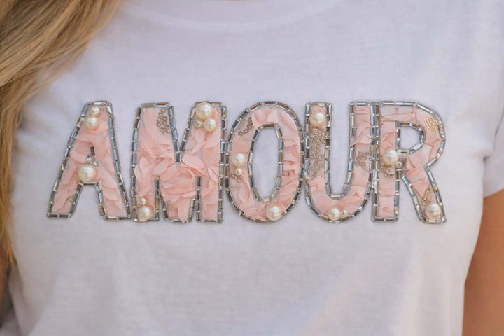 Amour Tee Shirt -WHITE (CHOOSE YOUR SIZE)