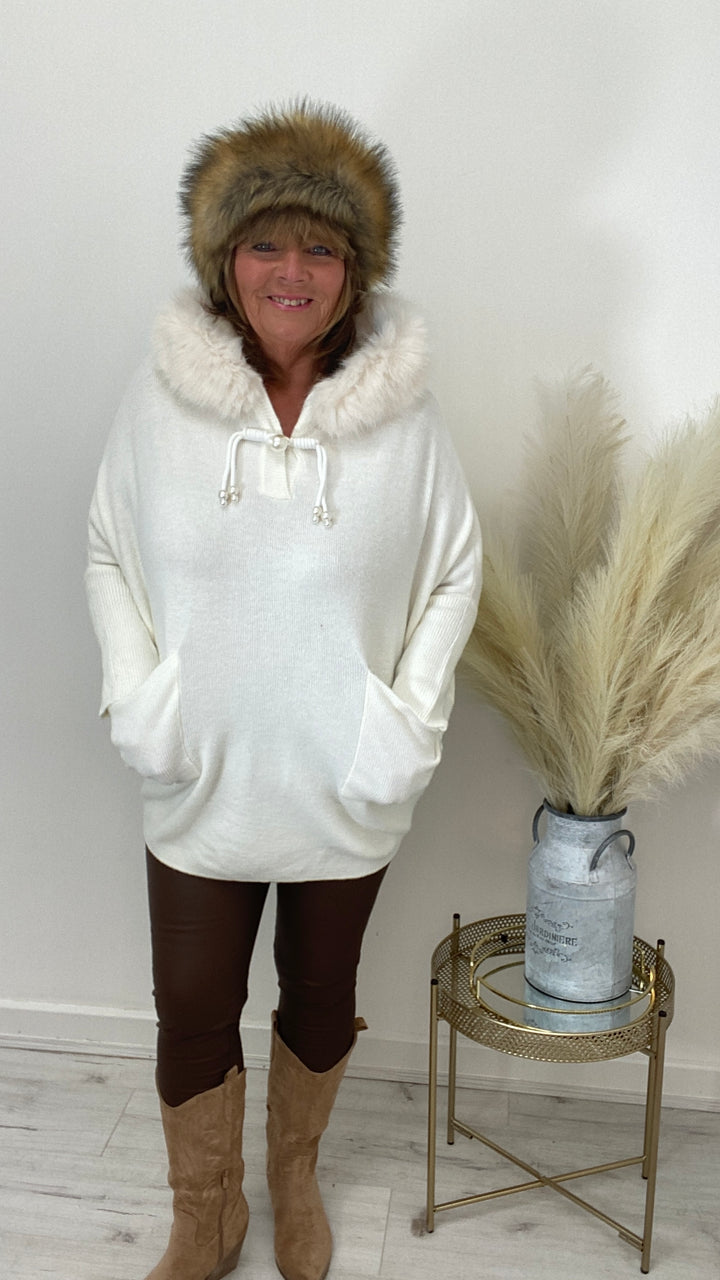 Oslo Faux Fur Headband - Brown
