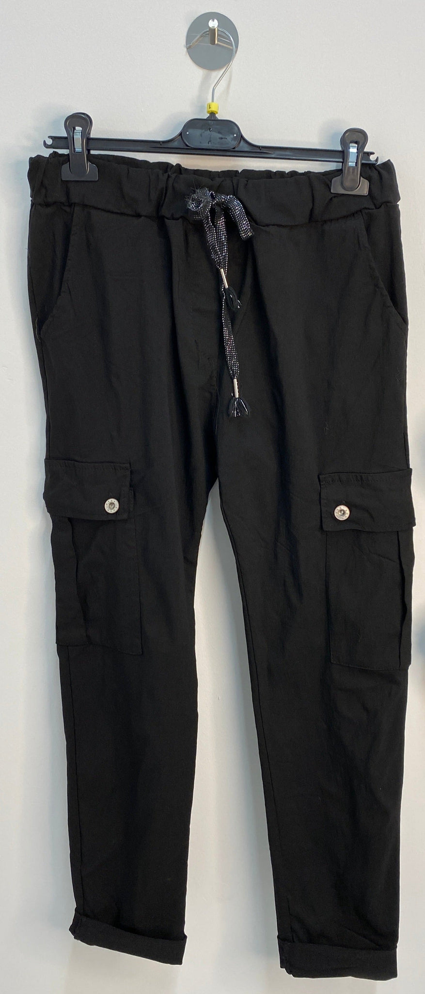 Lisbon Cargo Magic Pants - Black (2 Sizes)
