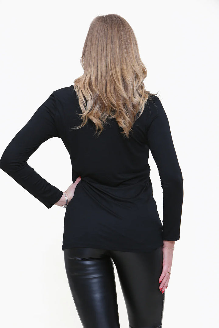 Double Layered Long Sleeve Tops - (choose your Colour) - One Size