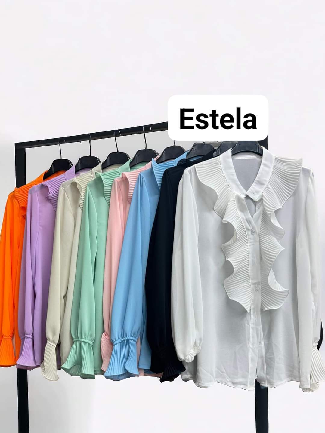 Estela Ruffled Blouse  - ( Choose your Colour )