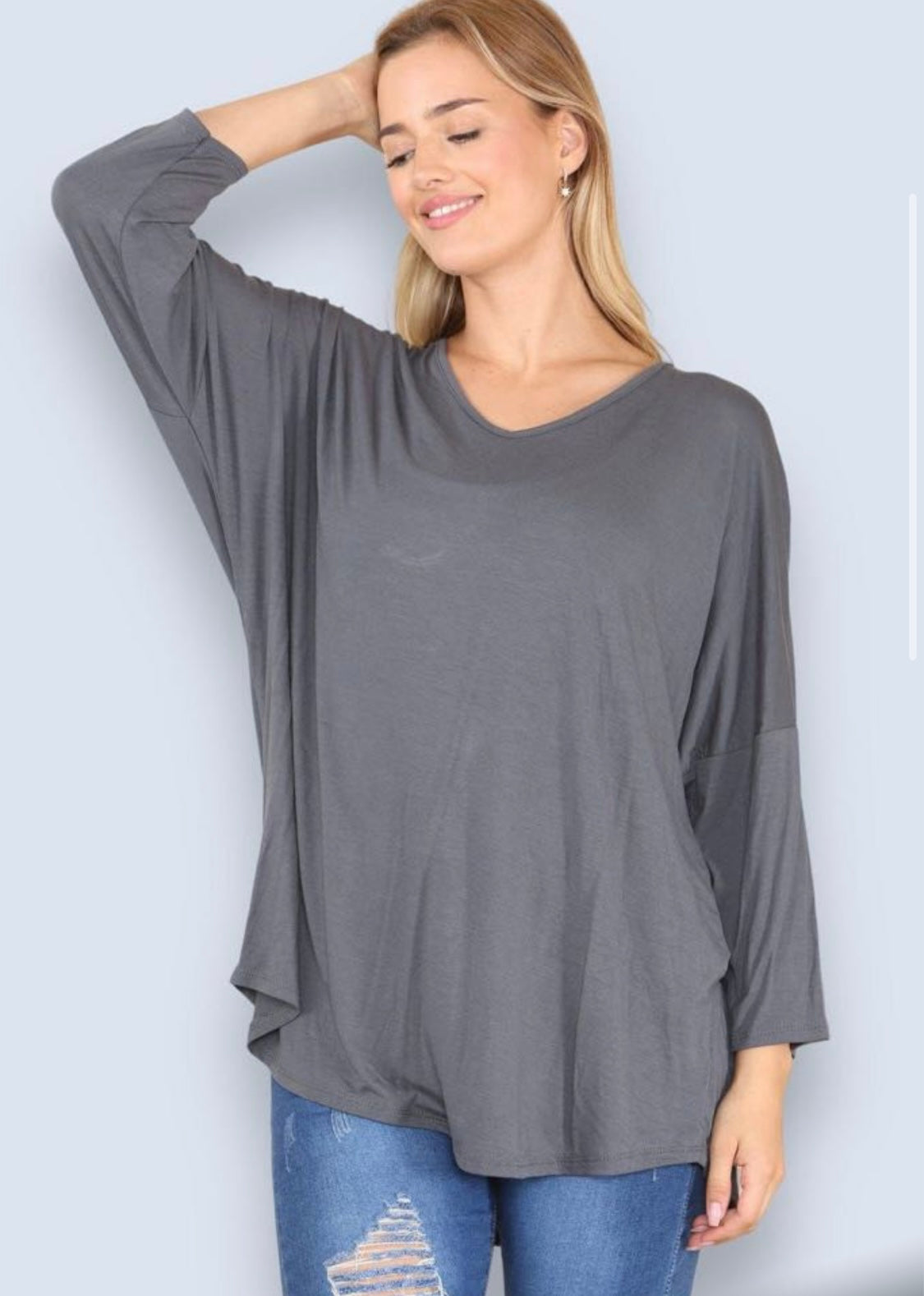 Betsy Long Sleeve Tops - choose your colour (Curvy)