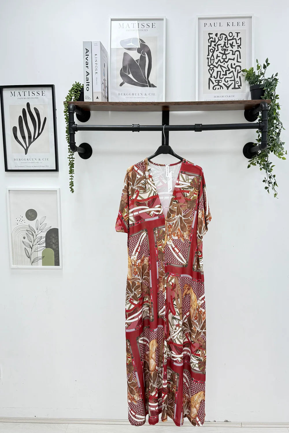 Henrietta Horse Midi Dress - (choose your Colour) - (fits from Size 12 to Size 18)