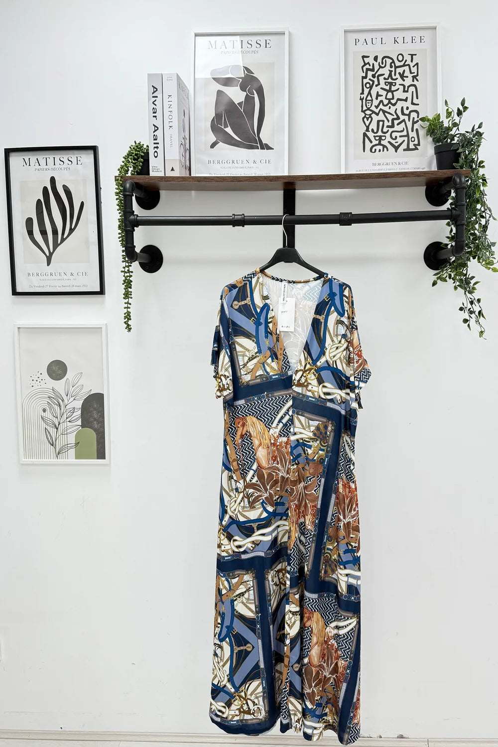 Henrietta Horse Midi Dress - (choose your Colour) - (fits from Size 12 to Size 18)