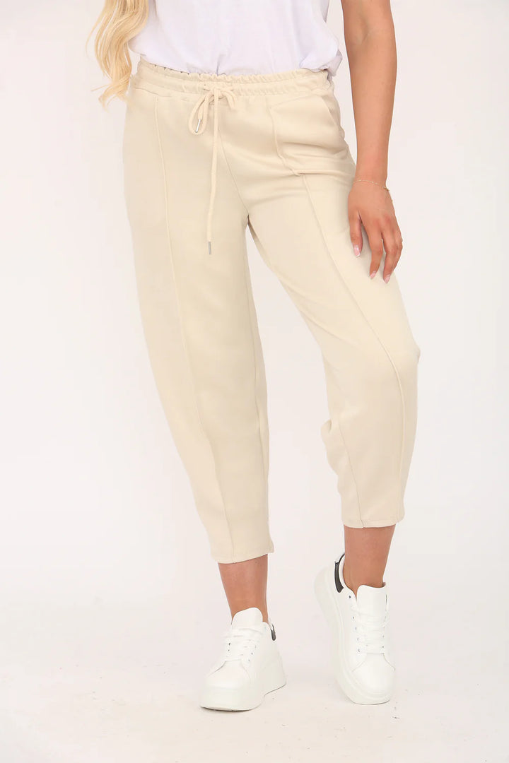 Amelia Barrel Leg Seamed Pants - (choose your Colour)