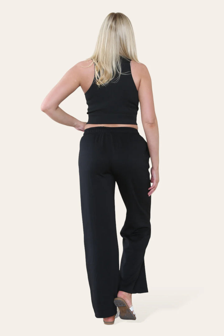 Jenny Seamed Wide Leg Pants/Joggers - (choose your Size & Colour)
