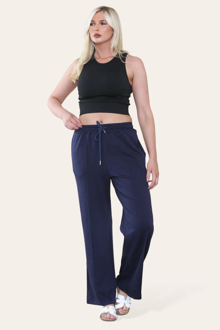 Jenny Seamed Wide Leg Pants/Joggers - (choose your Size & Colour)