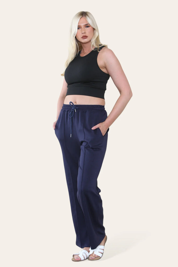 Jenny Seamed Wide Leg Pants/Joggers - (choose your Size & Colour)