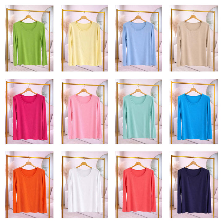 Super Soft Long Sleeve Top -  (choose your Colour) - (One Size - fits from Size 10 to Size 16)