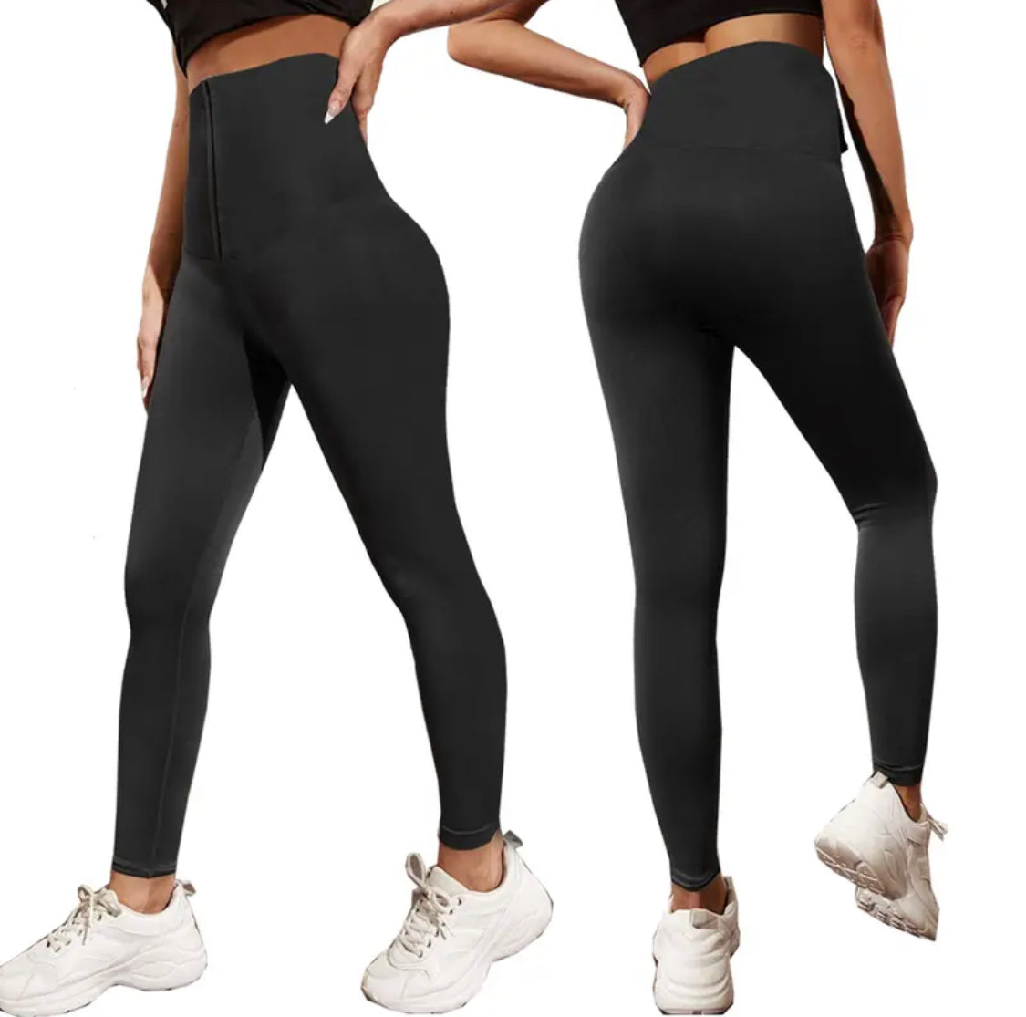 Tummy Tucker Leggings - Black (all Sizes) – Queen Of Fashion