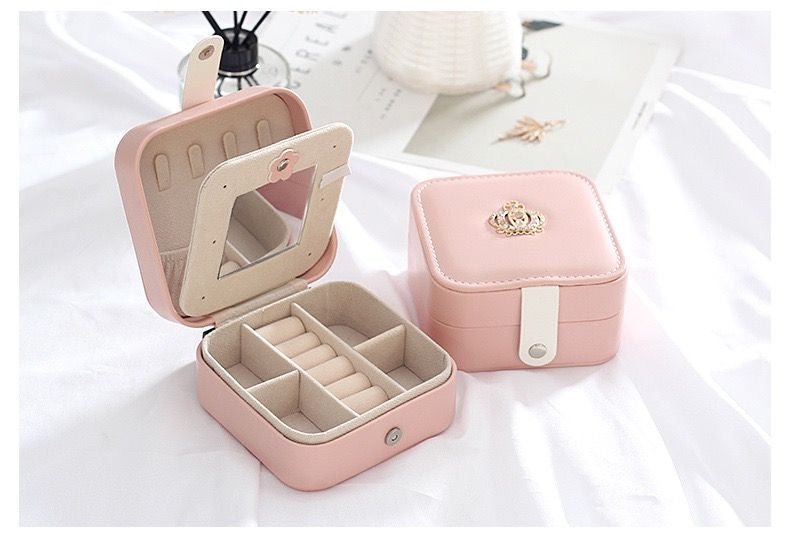 Crown Jewellery Box - Pink