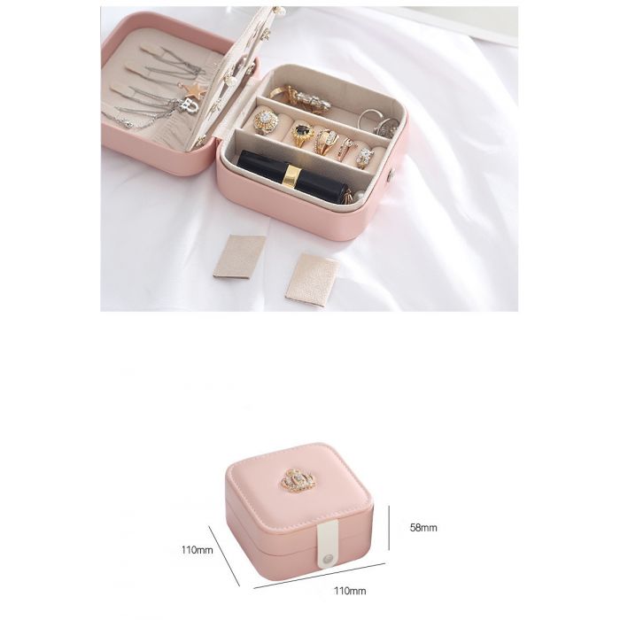 Crown Jewellery Box - Pink