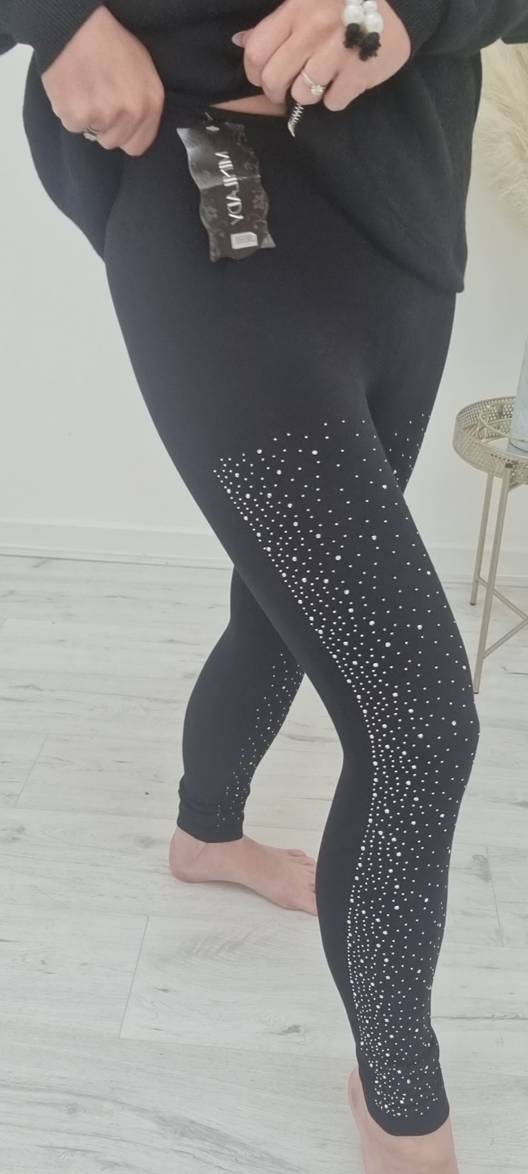 Sparkle Leggings - Black