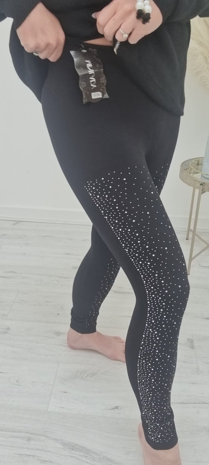 Sparkle Leggings - Black