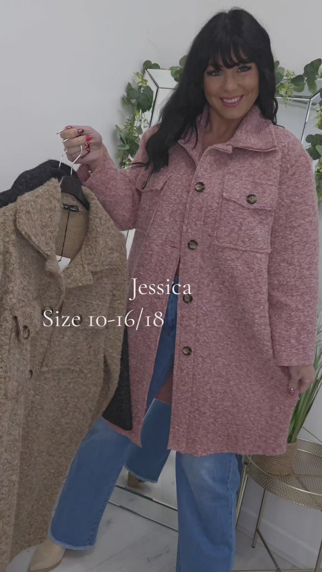 Jessica Longline Shacket - (choose your Colour)