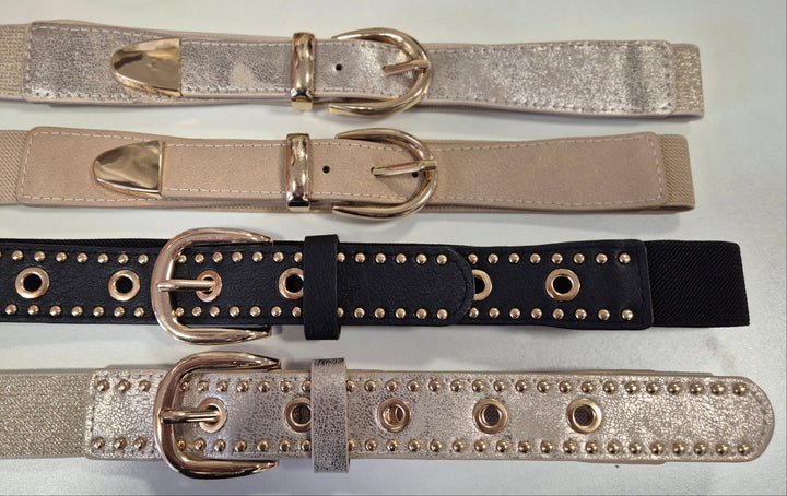 Stretchy Belt (Metallic) - (choose your Colour)