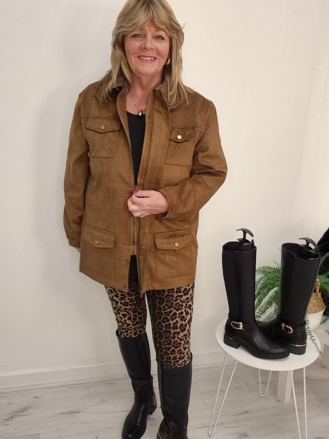 Lizzy Leopard Leggings (Soft Touch) - (choose your Size)