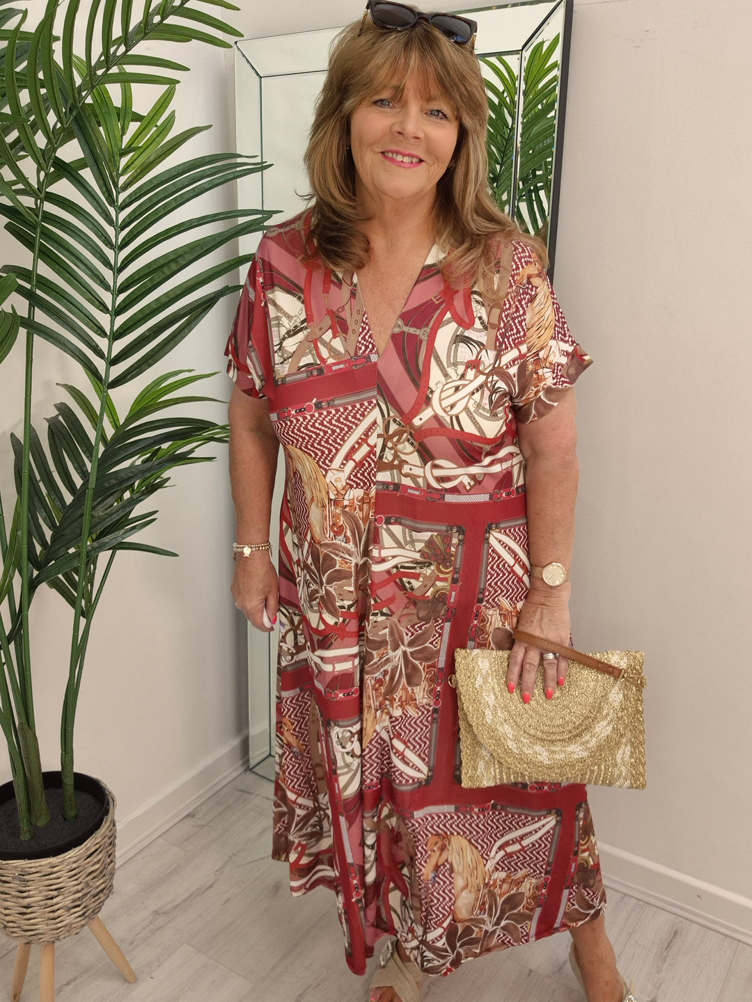 Henrietta Horse Midi Dress - (choose your Colour) - (Oversized)