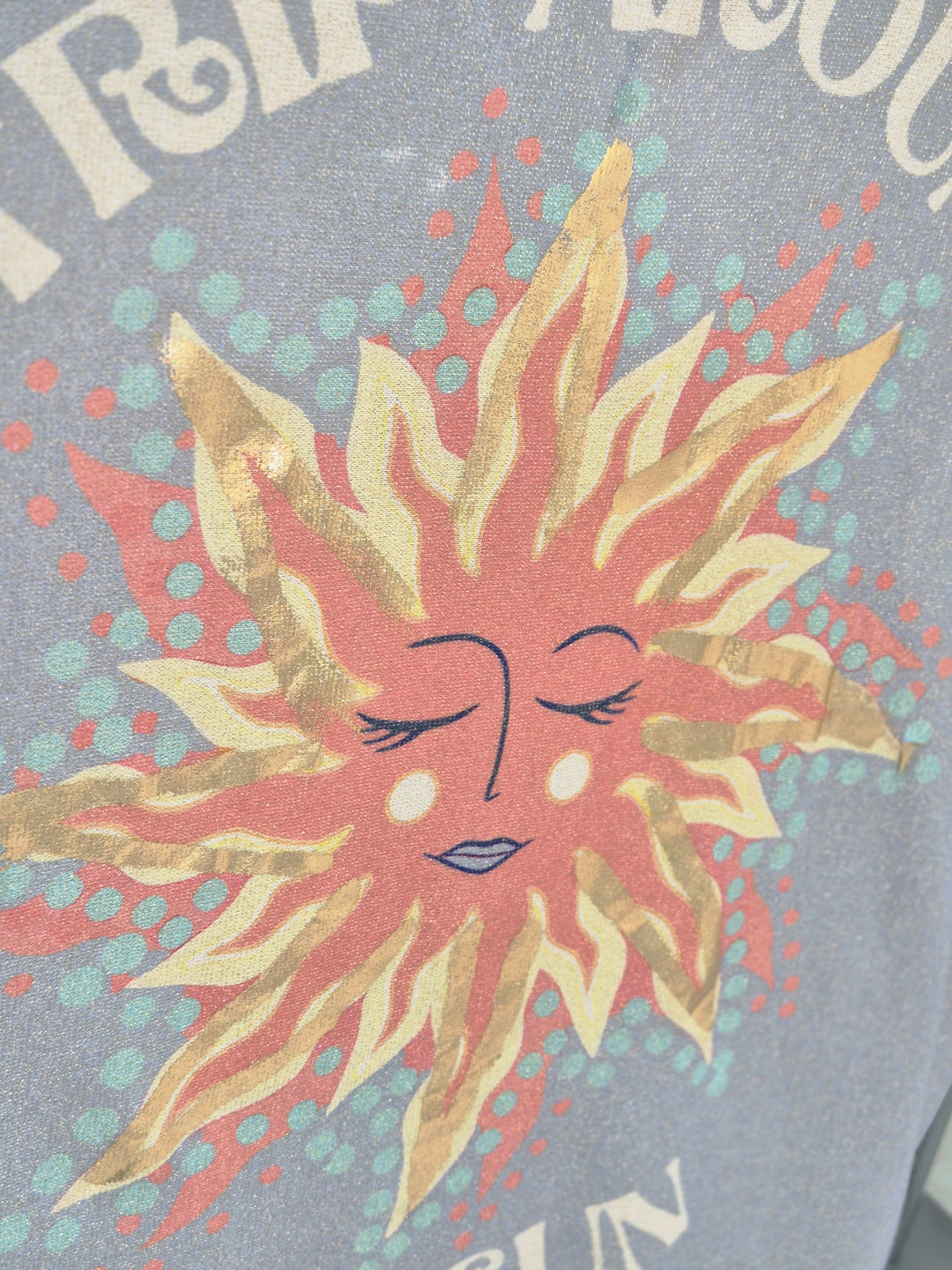 Carla Shimmer Top -  Trip around the Sun (Oversized)
