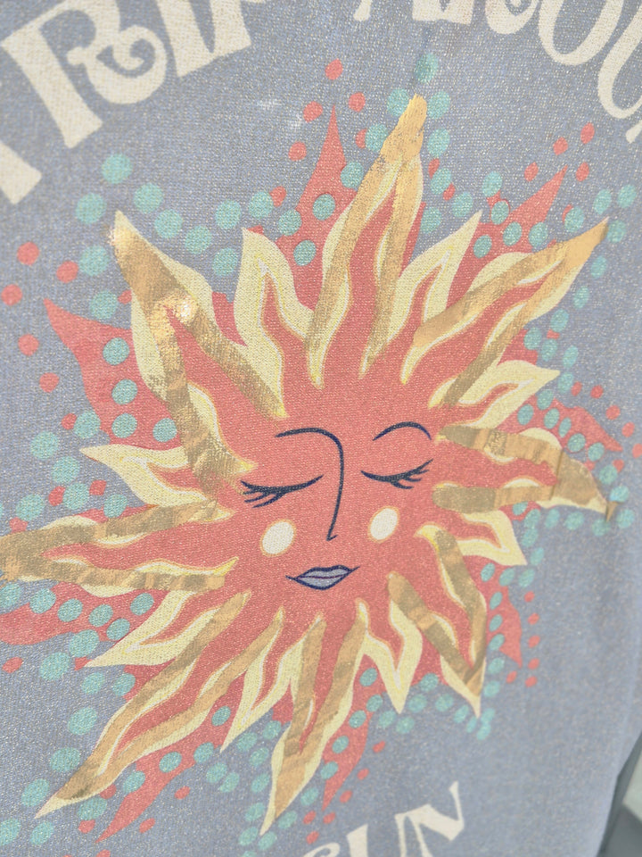 Carla Shimmer Top -  Trip around the Sun (Oversized)