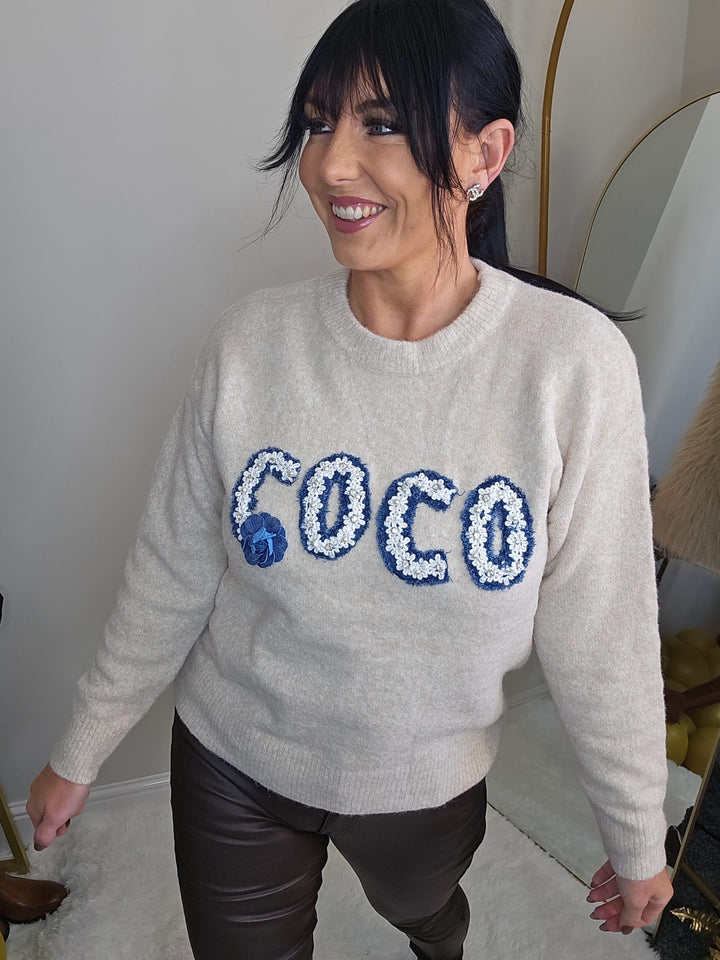 Coco Cosy Jumper - Oatmeal (One Size, fits from Size 8 up to Size 14/16)