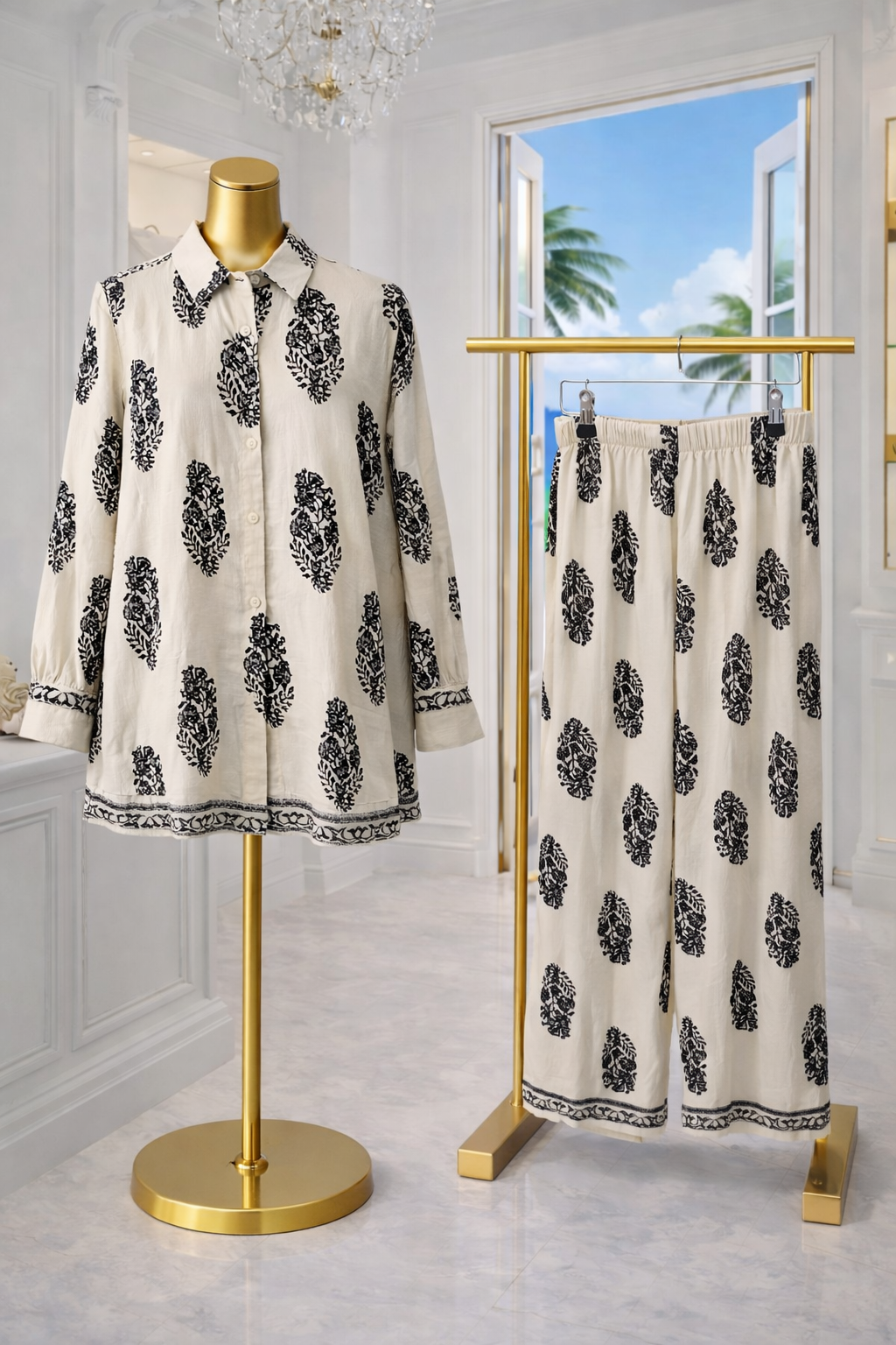 Lisbon Co-ord Two Piece Set - (choose your Colour & Size)