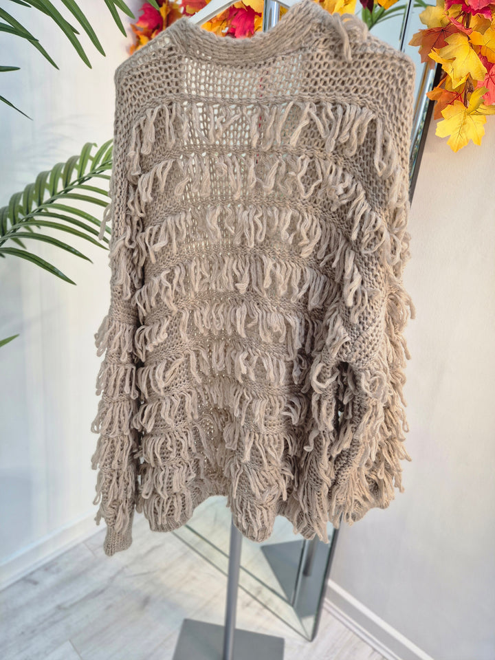 Shaggy Cardigan (Oversized) Long Length - (choose your Colour)