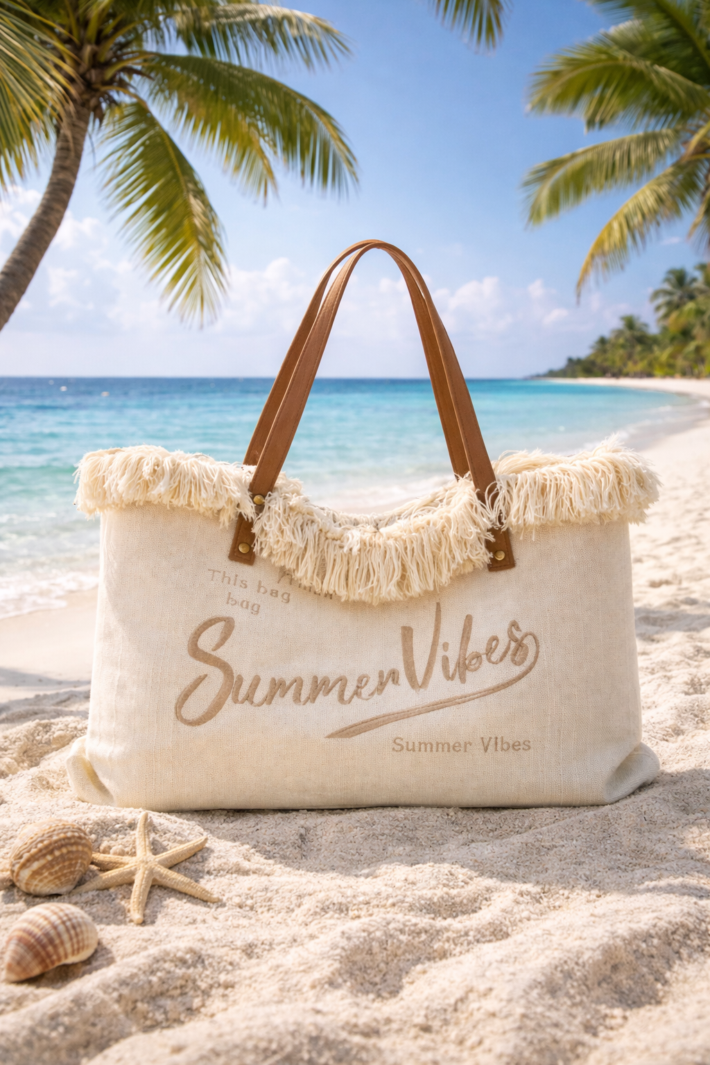 Summer Vibes Beach Bag - (choose your Colour)