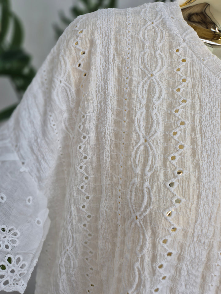 Florence Lace Top - (choose your Colour) - (Oversized)