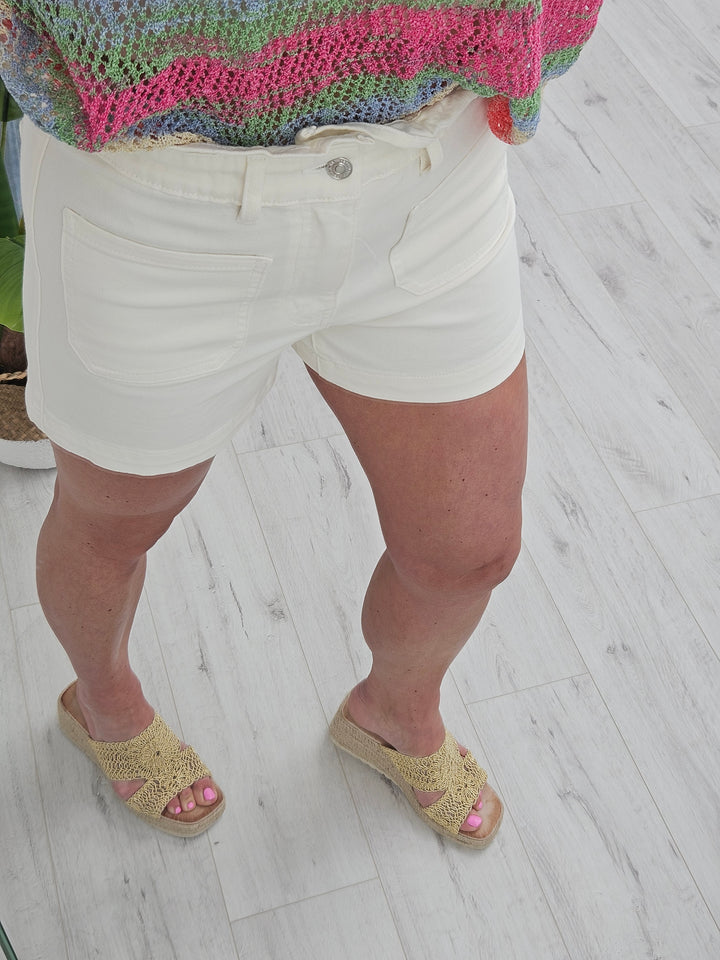 Paper Bag Shorts - Ecru (choose your Size)