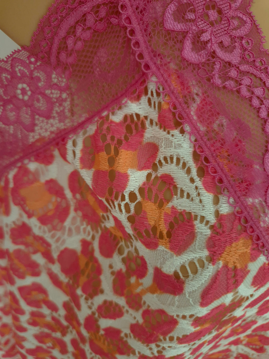 Linzi Lace (Floral) Cami Top (Curvy) - (choose your Colour)