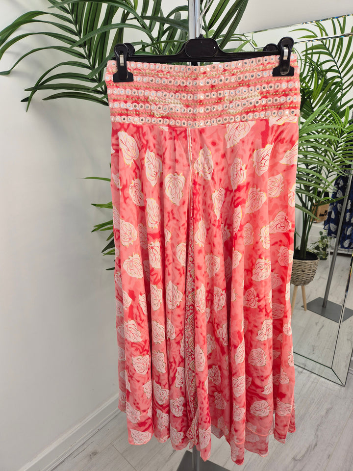 Boho Silk Palazzo Wide Leg Pants - (One Size, fits from Size 10 to Size 16/18) - (choose your Colour)