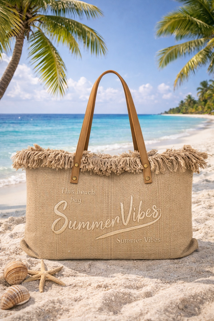 Summer Vibes Beach Bag - (choose your Colour)