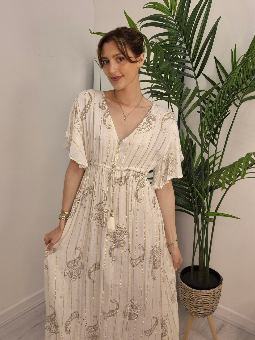 Bali Midi/Maxi Dress - Ivory