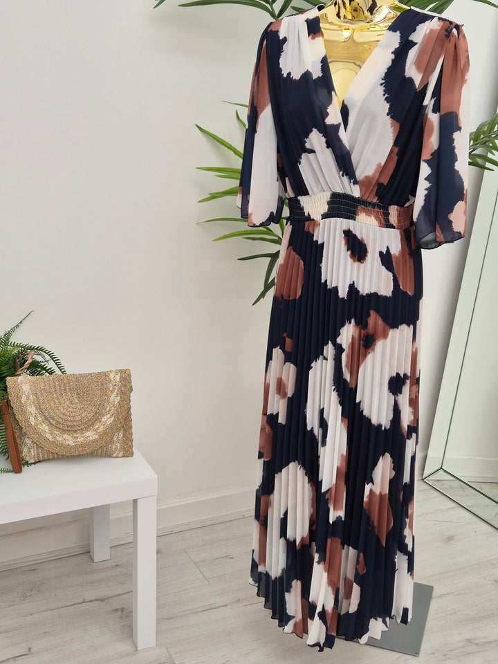 Maisy Moo Pleated Wrap Dress - (choose your Colour) - (One Size fits up to Size 16)