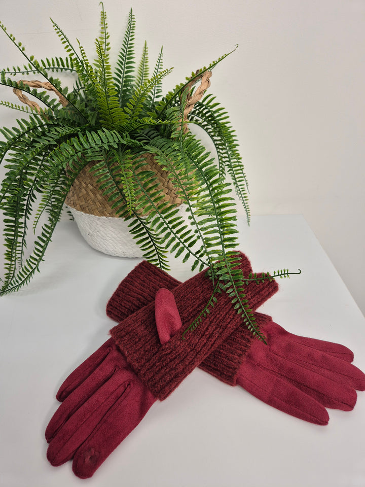 4 in 1 Gloves - Wine