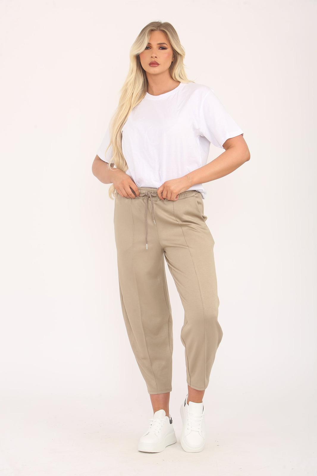 Amelia Barrel Leg Seamed Pants - (choose your Colour)