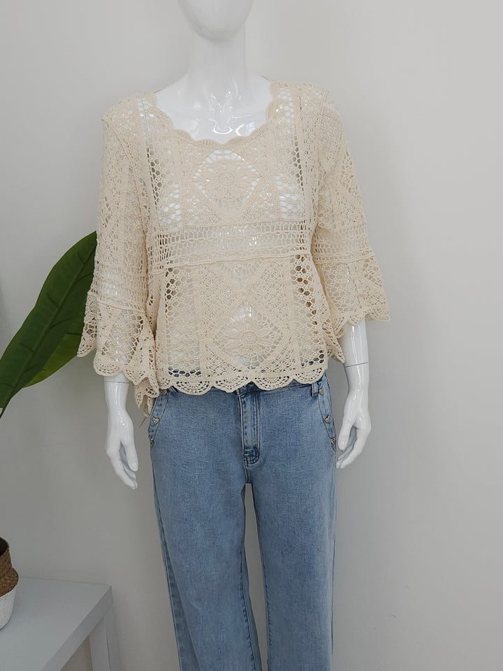 Es Cana Crochet Top - (choose your Colour)