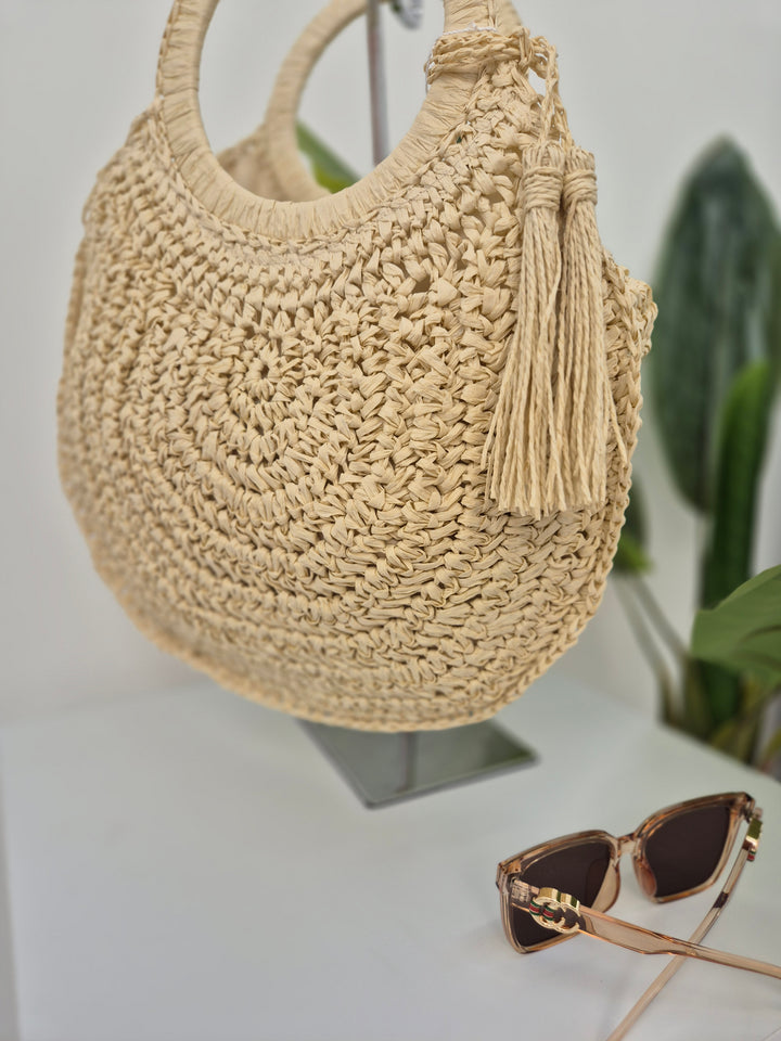 Woven Raffia Bag - (choose your Colour)