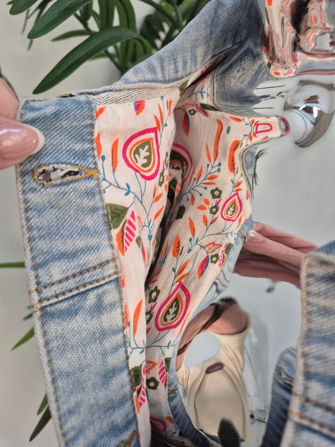 Lana Lacy Denim Jacket - Light Stonewashed (One Size, fitting from Size 10 up to 14)