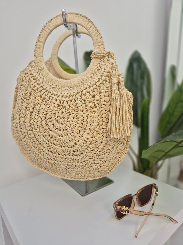Woven Raffia Bag - (choose your Colour)
