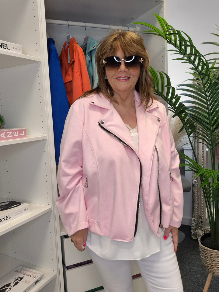 Bella Biker Jacket (choose your Colour) - (Curvy)